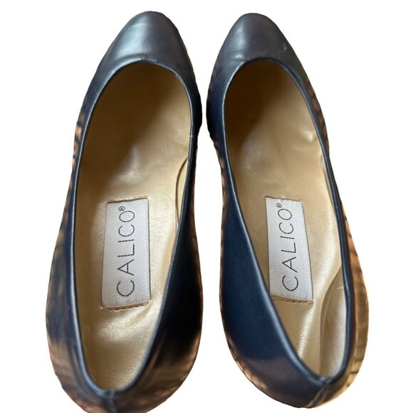 Foley's Calico Mid-Heel Navy Dress Shoes Women's Size 6M (READ) - Picture 3 of 16